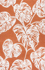 Tobago High-Low Two-Tone Monstera Leaf Indoor/Outdoor Area Rug