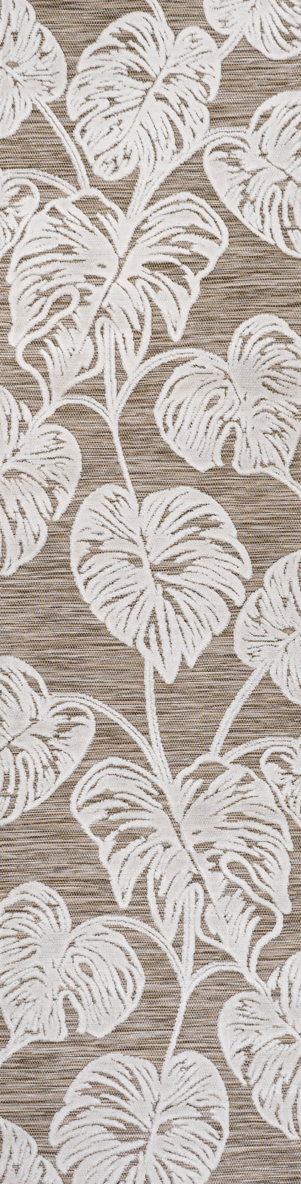 Tobago High-Low Two-Tone Monstera Leaf Indoor/Outdoor Area Rug