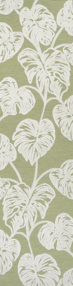 Tobago High-Low Two-Tone Monstera Leaf Indoor/Outdoor Area Rug