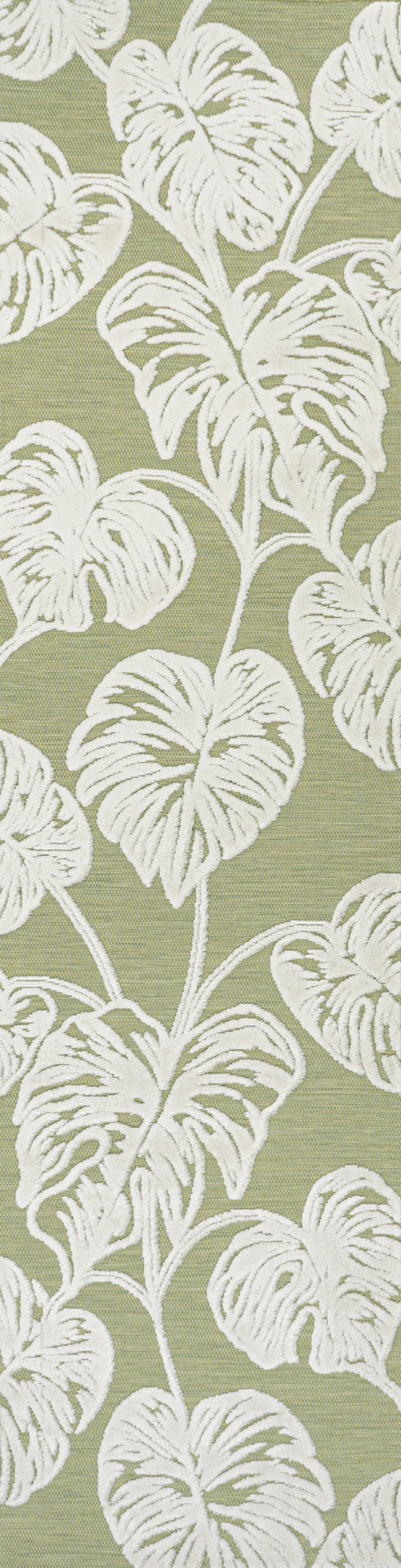 Tobago High-Low Two-Tone Monstera Leaf Indoor/Outdoor Area Rug