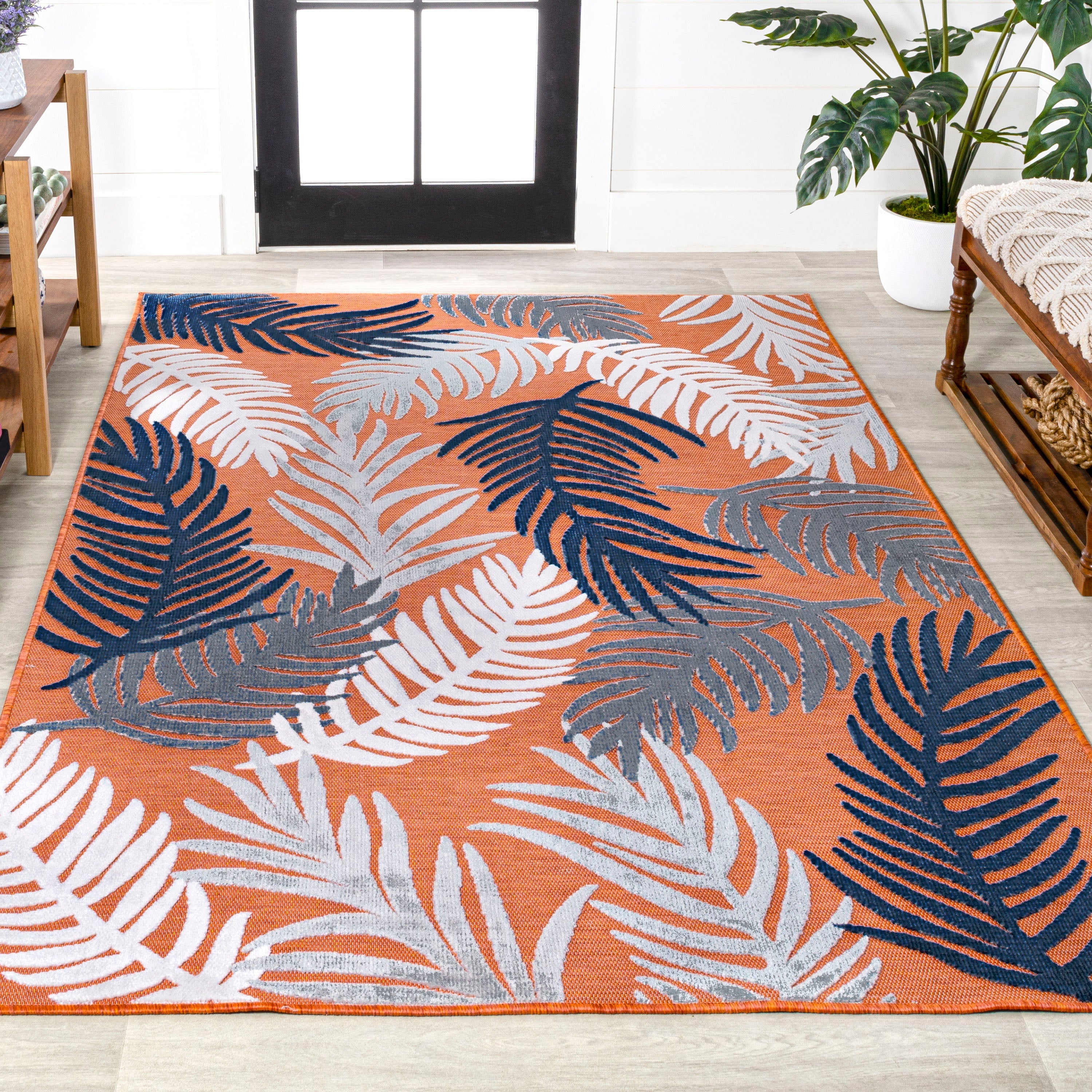Montego High-Low Tropical Palm Indoor/Outdoor Area Rug