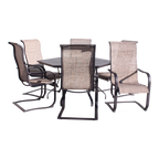 Dublin Brown Sling Spring Patio Dining Sets