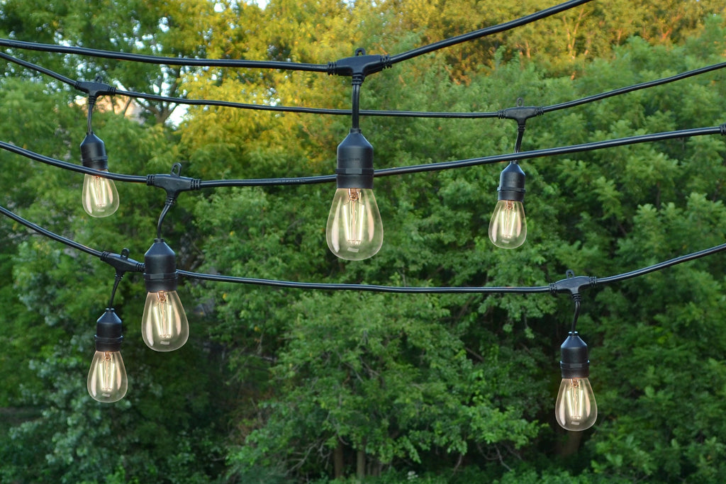 Set of 10 Warm White LED Edison Patio Lights