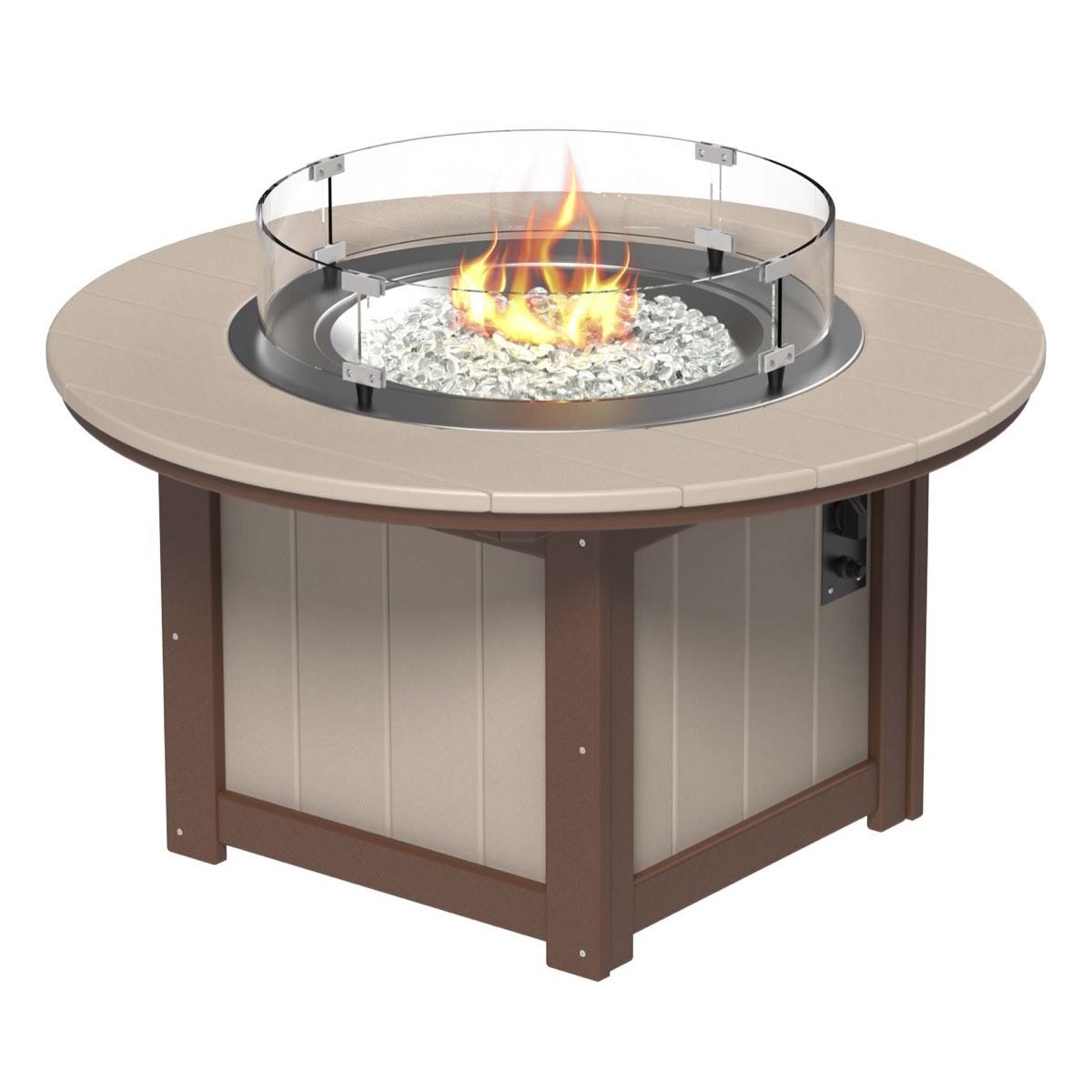 Lumin Fire Pit 46" Round Table from LuxCraft