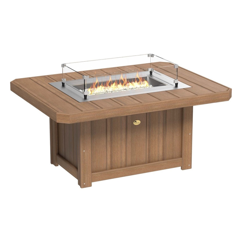 Lumin Fire Pit 51" Rectangular Table from LuxCraft