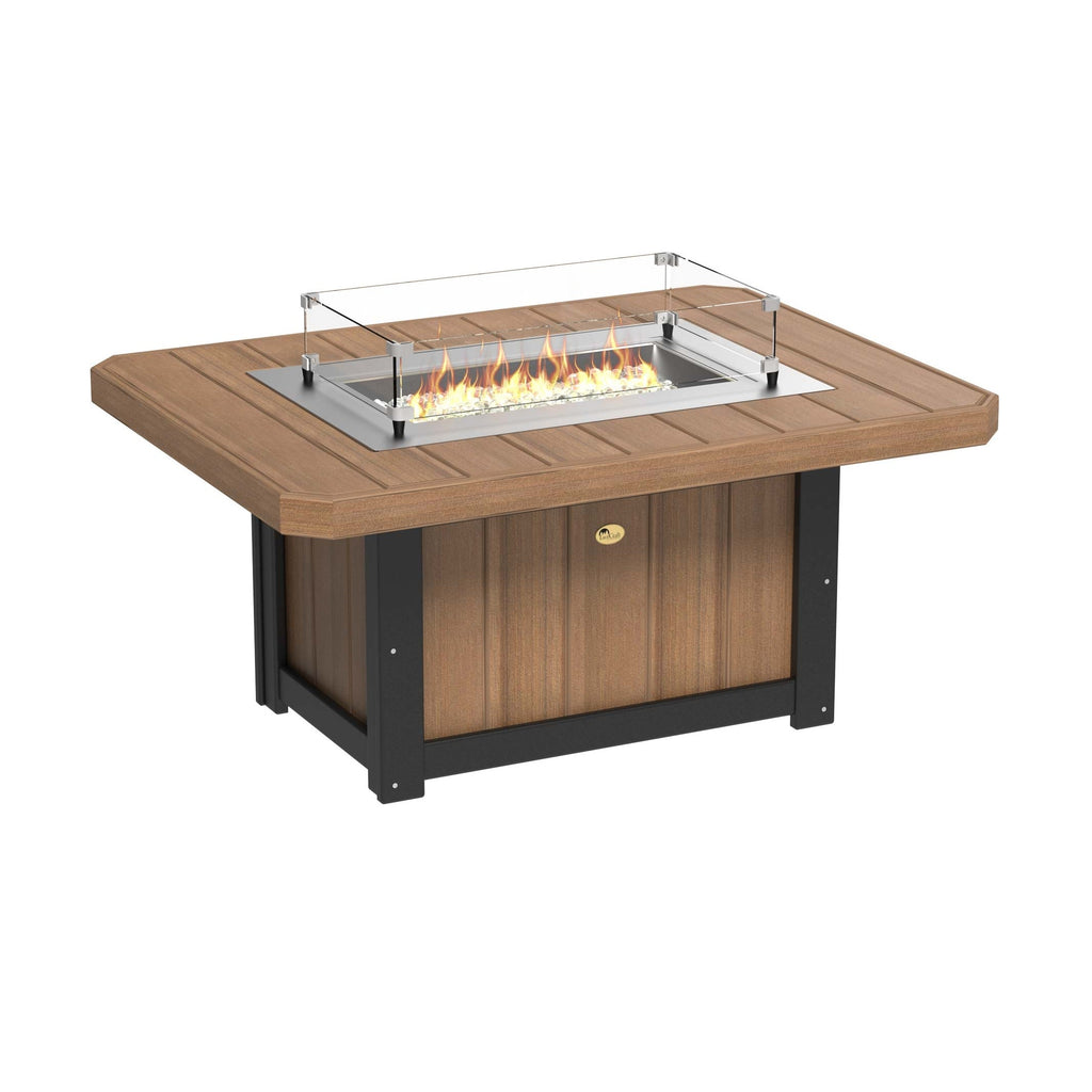 Lumin Fire Pit 51" Rectangular Table from LuxCraft