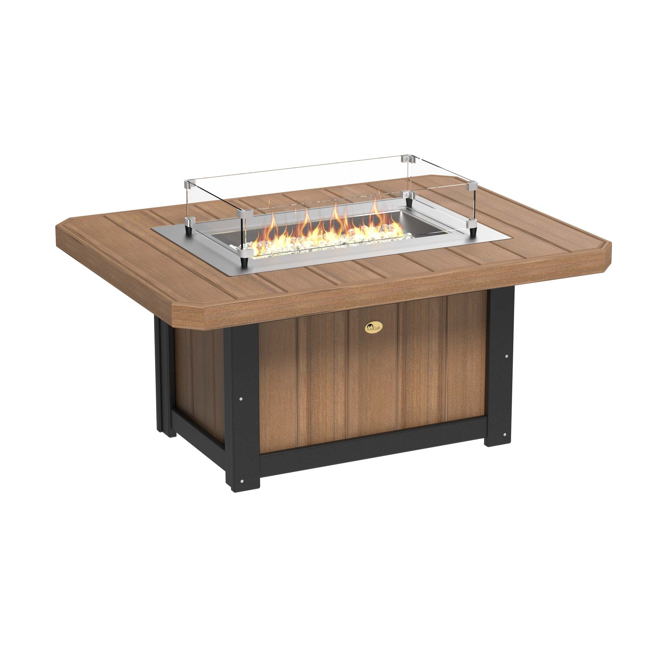 Lumin Fire Pit 51" Rectangular Table from LuxCraft