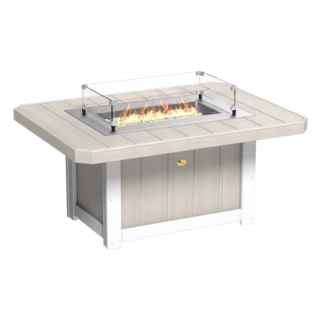 Lumin Fire Pit 51" Rectangular Table from LuxCraft
