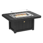 Lumin Fire Pit 51" Rectangular Table from LuxCraft