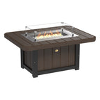 Lumin Fire Pit 51" Rectangular Table from LuxCraft