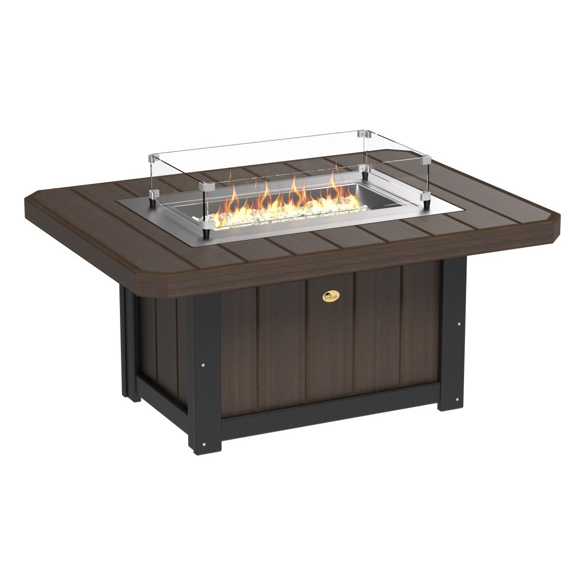 Lumin Fire Pit 51" Rectangular Table from LuxCraft