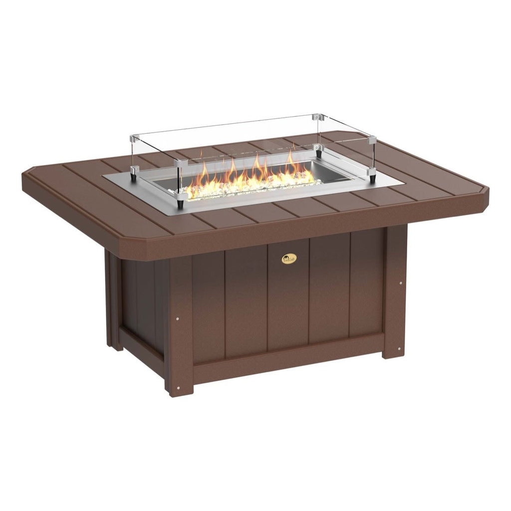 Lumin Fire Pit 51" Rectangular Table from LuxCraft