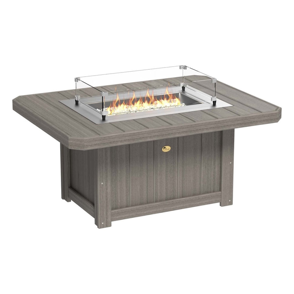 Lumin Fire Pit 51" Rectangular Table from LuxCraft