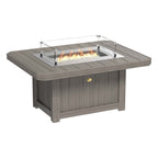Lumin Fire Pit 51" Rectangular Table from LuxCraft