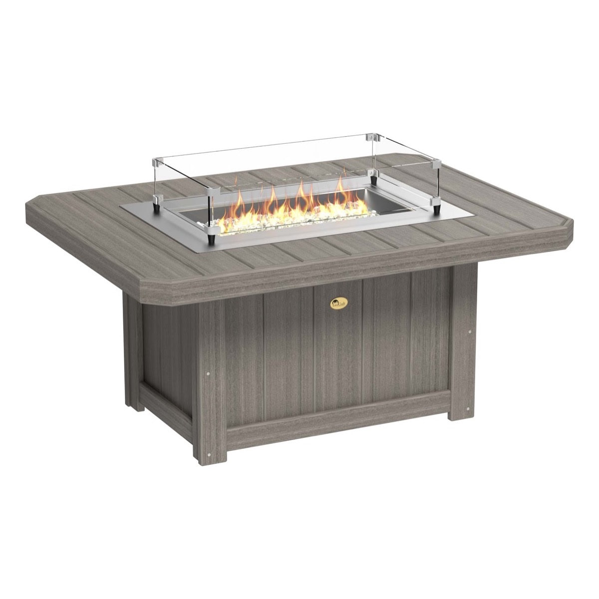 Lumin Fire Pit 51" Rectangular Table from LuxCraft