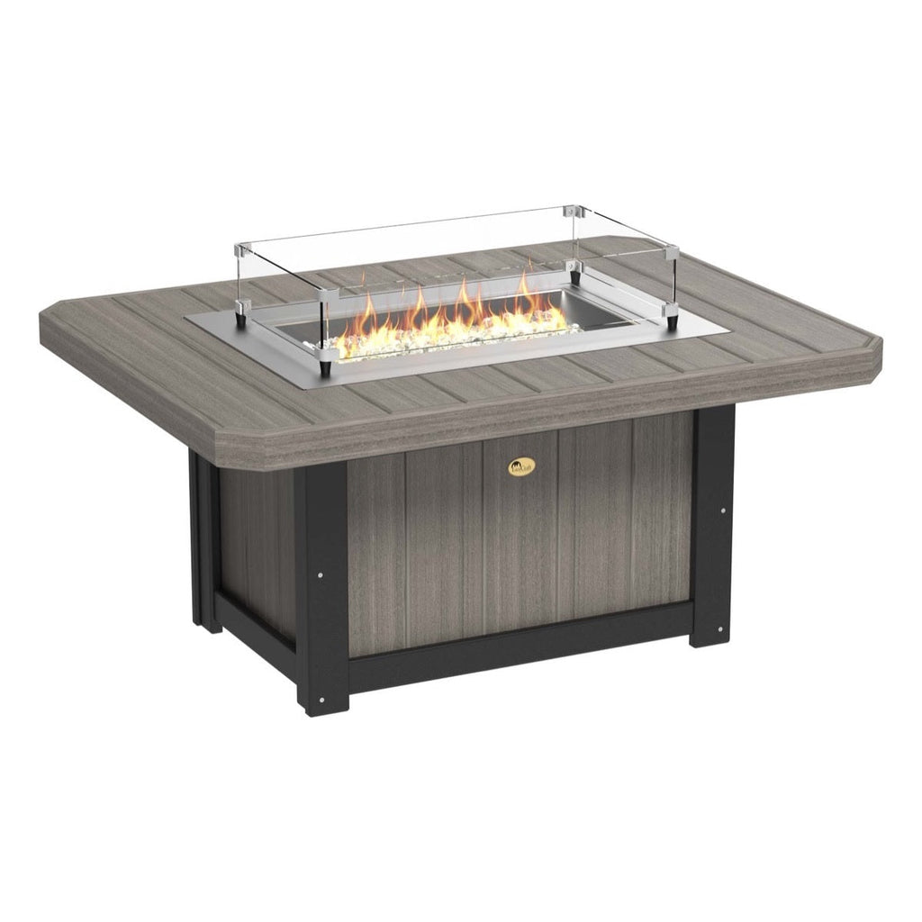 Lumin Fire Pit 51" Rectangular Table from LuxCraft