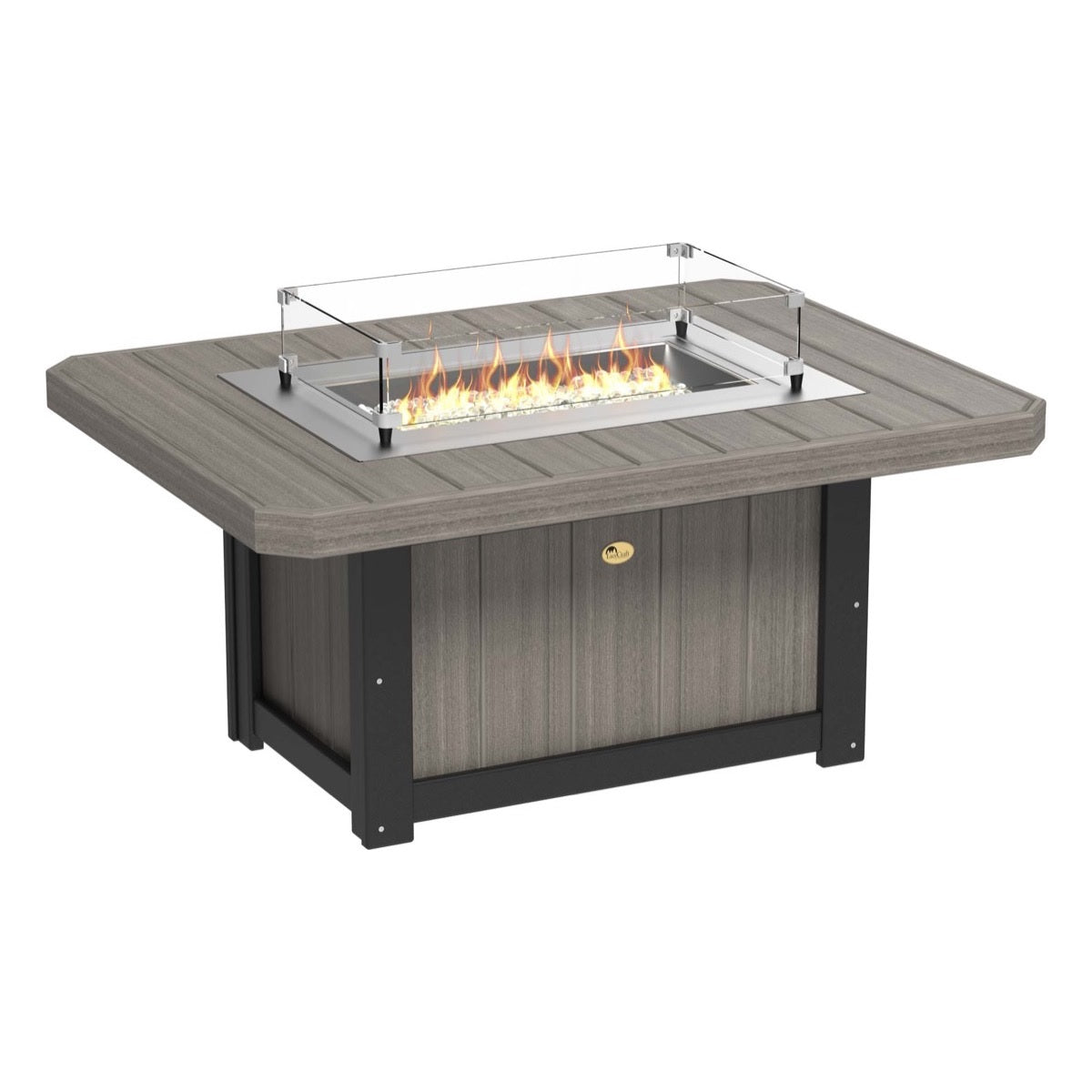 Lumin Fire Pit 51" Rectangular Table from LuxCraft