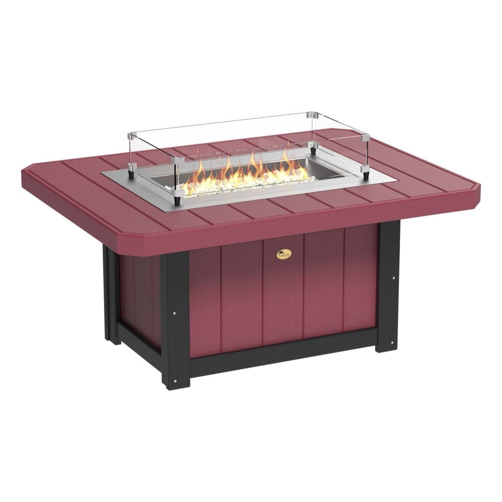 Lumin Fire Pit 51" Rectangular Table from LuxCraft