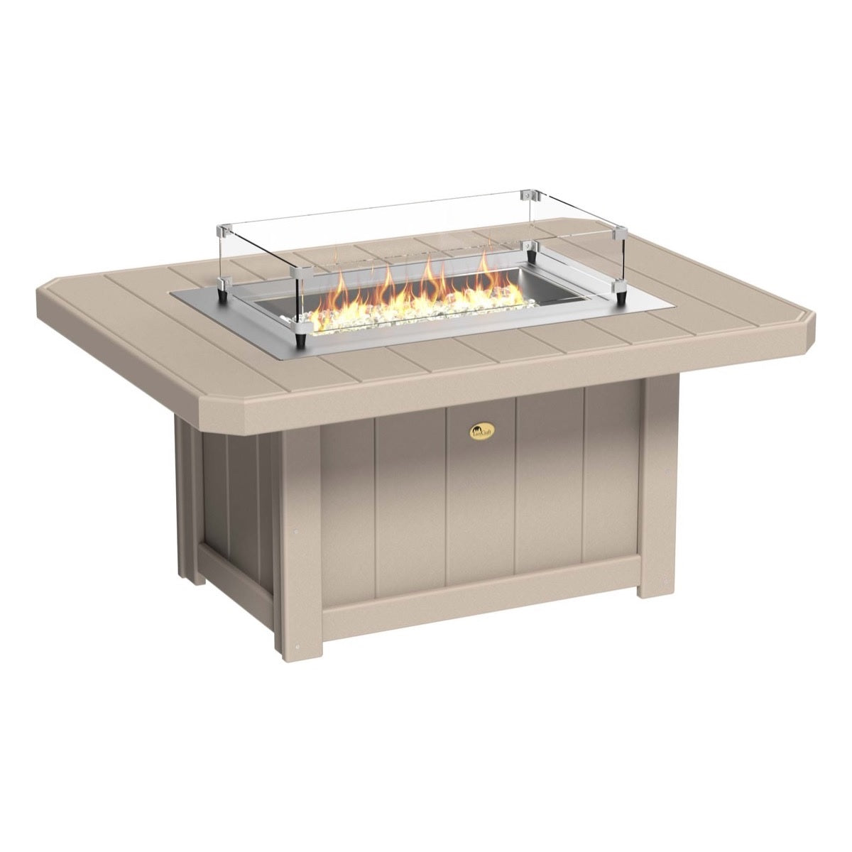 Lumin Fire Pit 51" Rectangular Table from LuxCraft