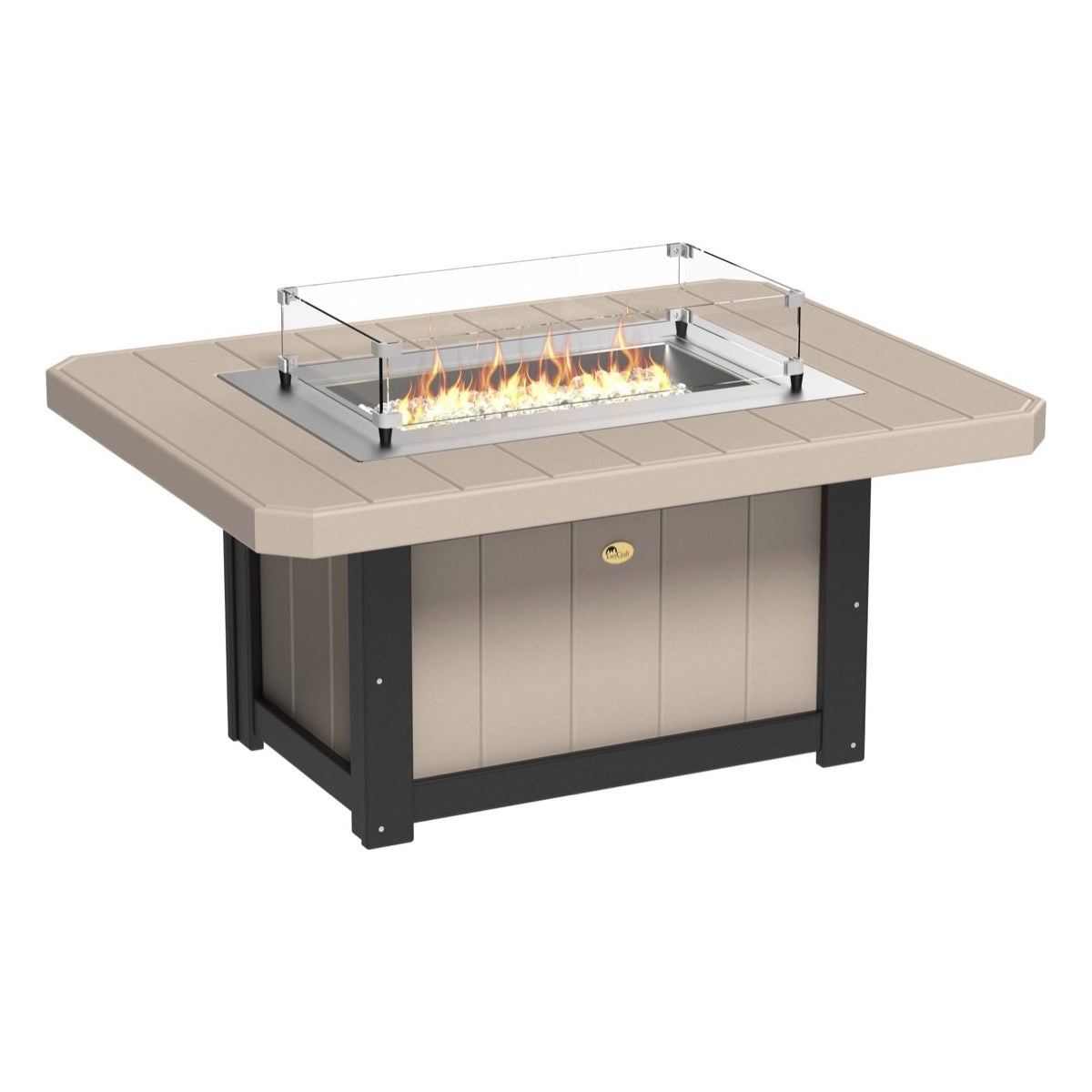 Lumin Fire Pit 51" Rectangular Table from LuxCraft