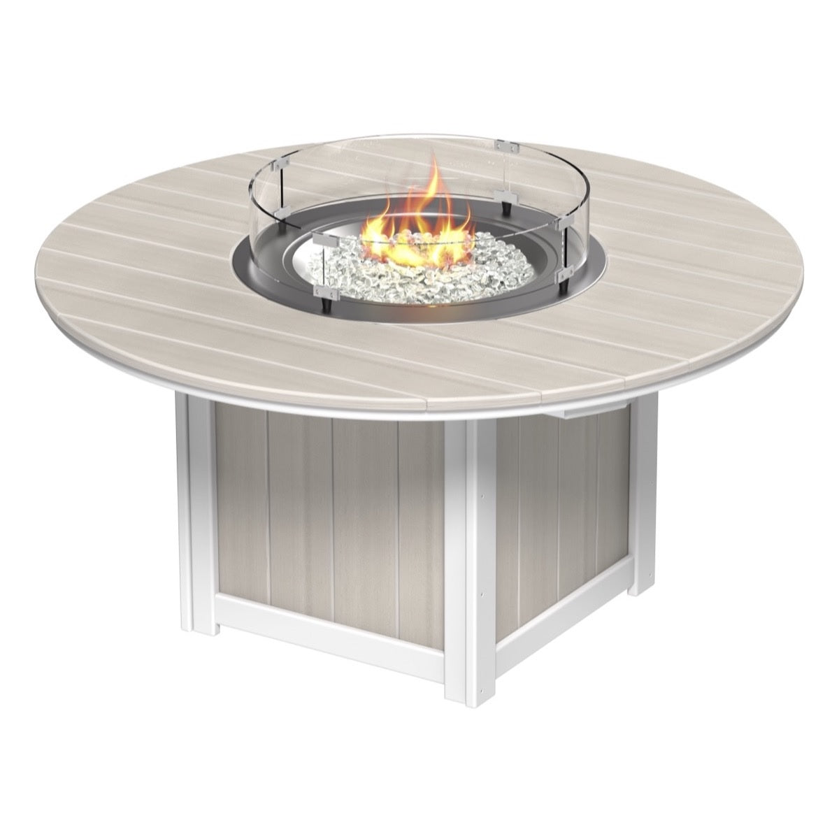 Lumin Fire Pit 60" Round Table from LuxCraft