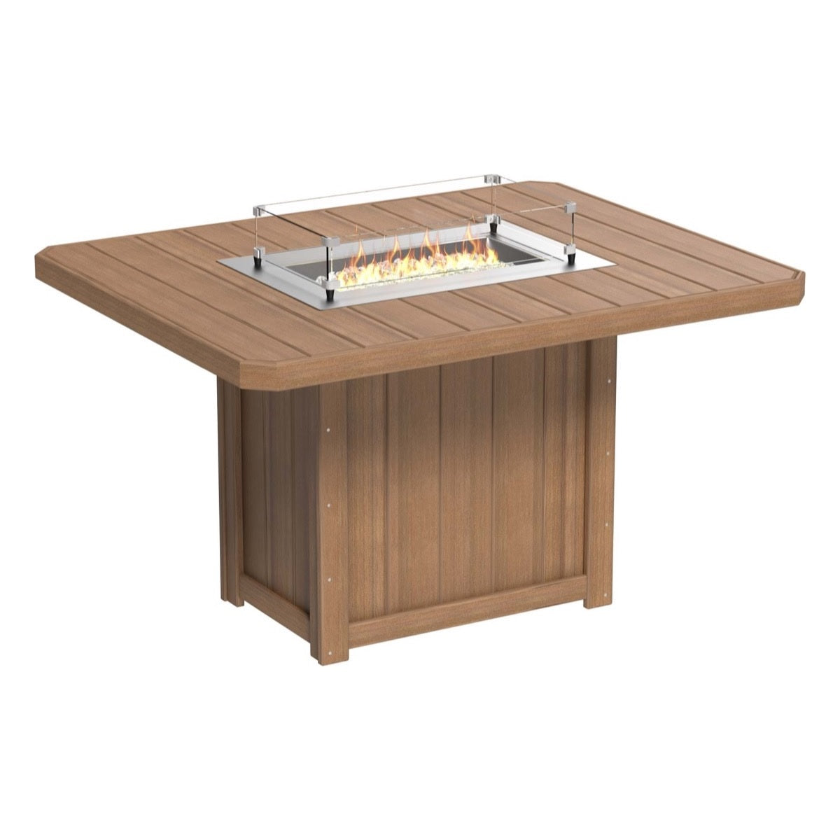 Lumin Fire Pit 62" Rectangular Table from LuxCraft