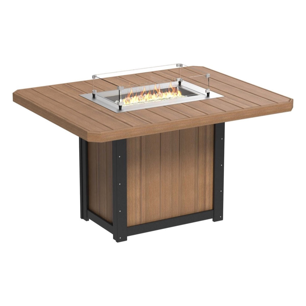 Lumin Fire Pit 62" Rectangular Table from LuxCraft