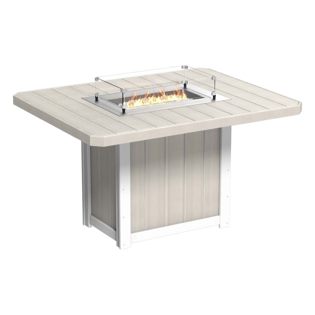 Lumin Fire Pit 62" Rectangular Table from LuxCraft