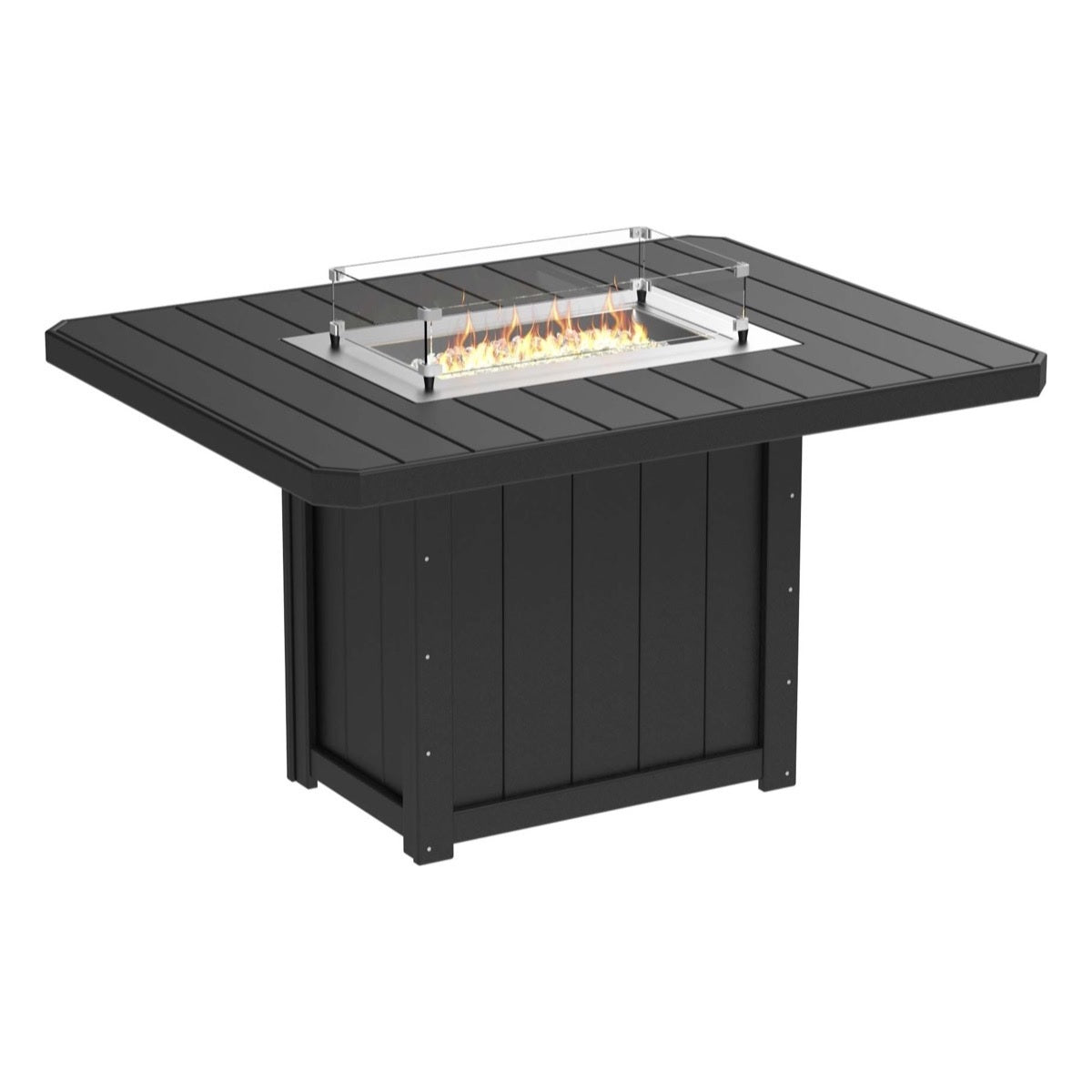 Lumin Fire Pit 62" Rectangular Table from LuxCraft