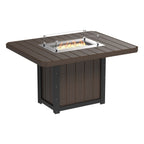 Lumin Fire Pit 62" Rectangular Table from LuxCraft