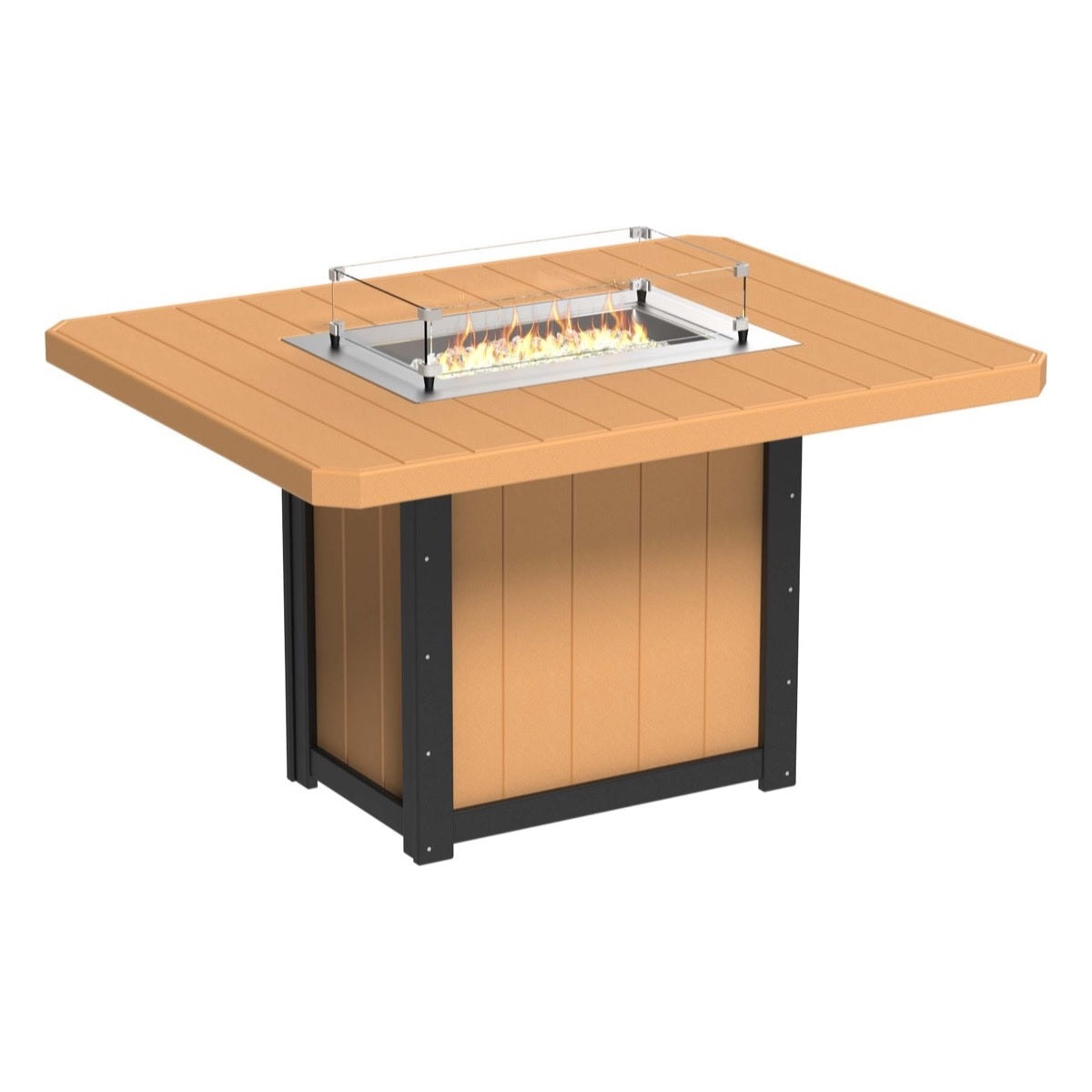 Lumin Fire Pit 62" Rectangular Table from LuxCraft