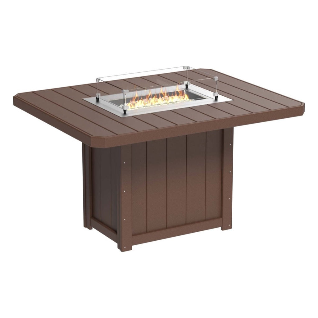 Lumin Fire Pit 62" Rectangular Table from LuxCraft