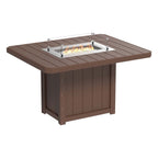 Lumin Fire Pit 62" Rectangular Table from LuxCraft