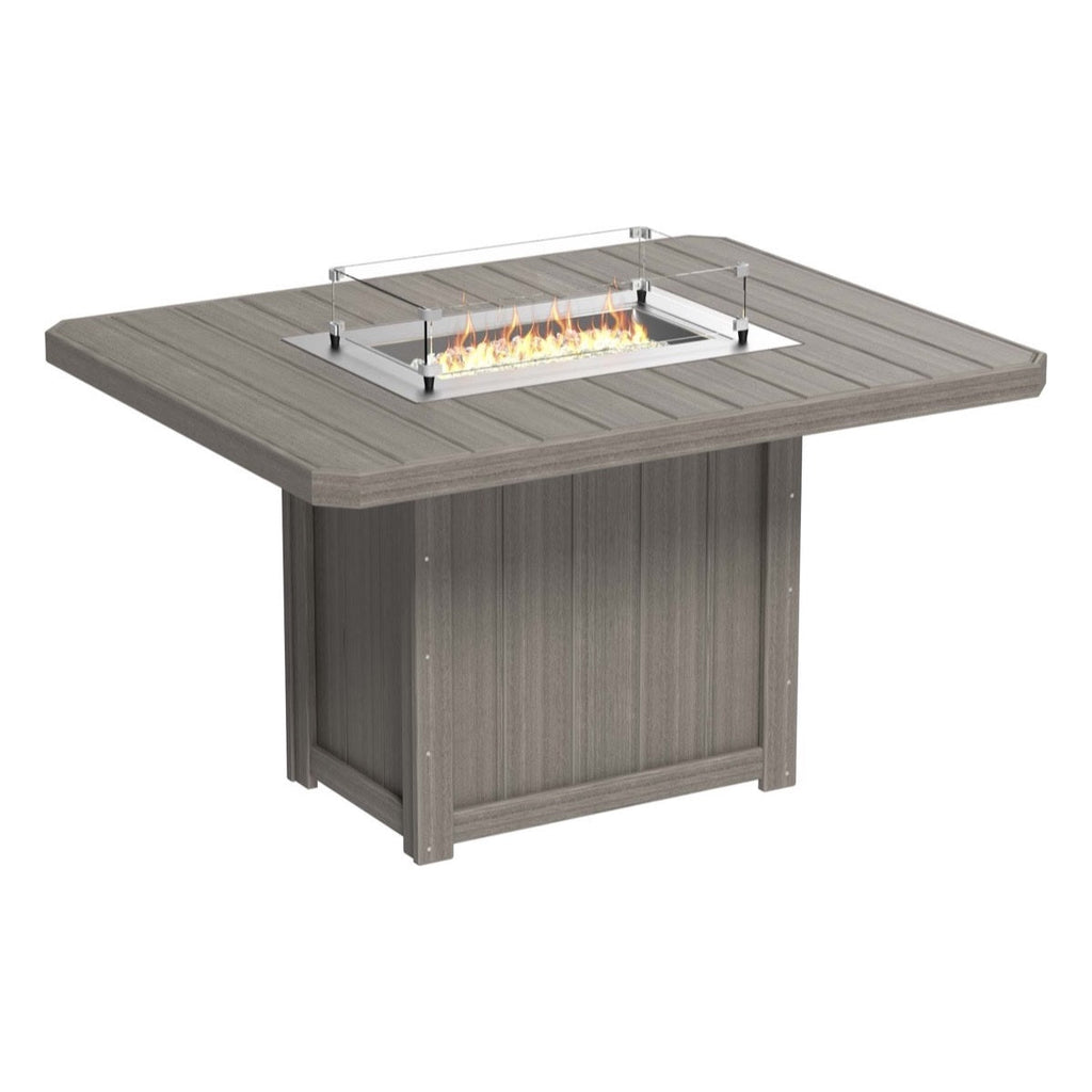 Lumin Fire Pit 62" Rectangular Table from LuxCraft