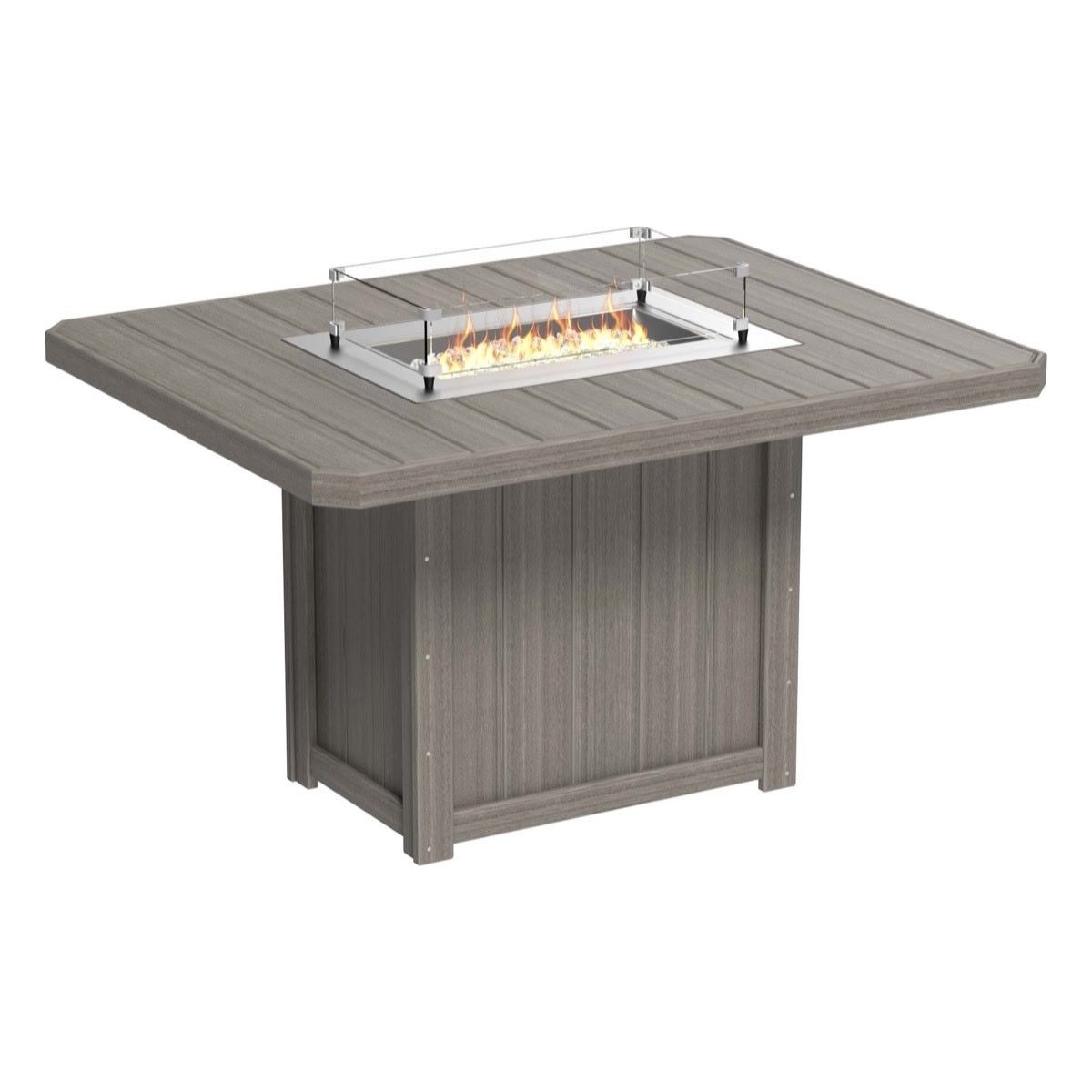 Lumin Fire Pit 62" Rectangular Table from LuxCraft