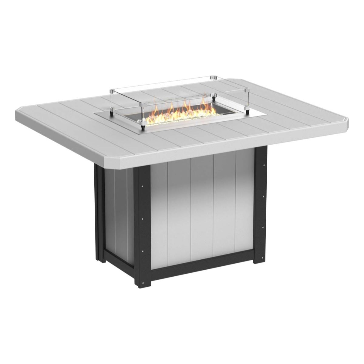 Lumin Fire Pit 62" Rectangular Table from LuxCraft