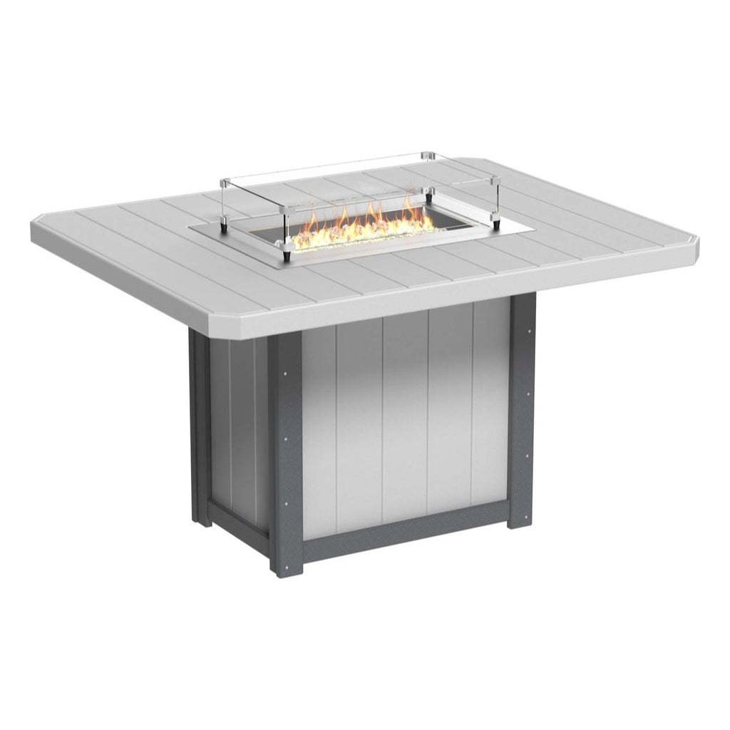 Lumin Fire Pit 62" Rectangular Table from LuxCraft