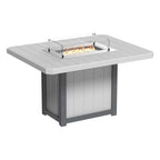 Lumin Fire Pit 62" Rectangular Table from LuxCraft