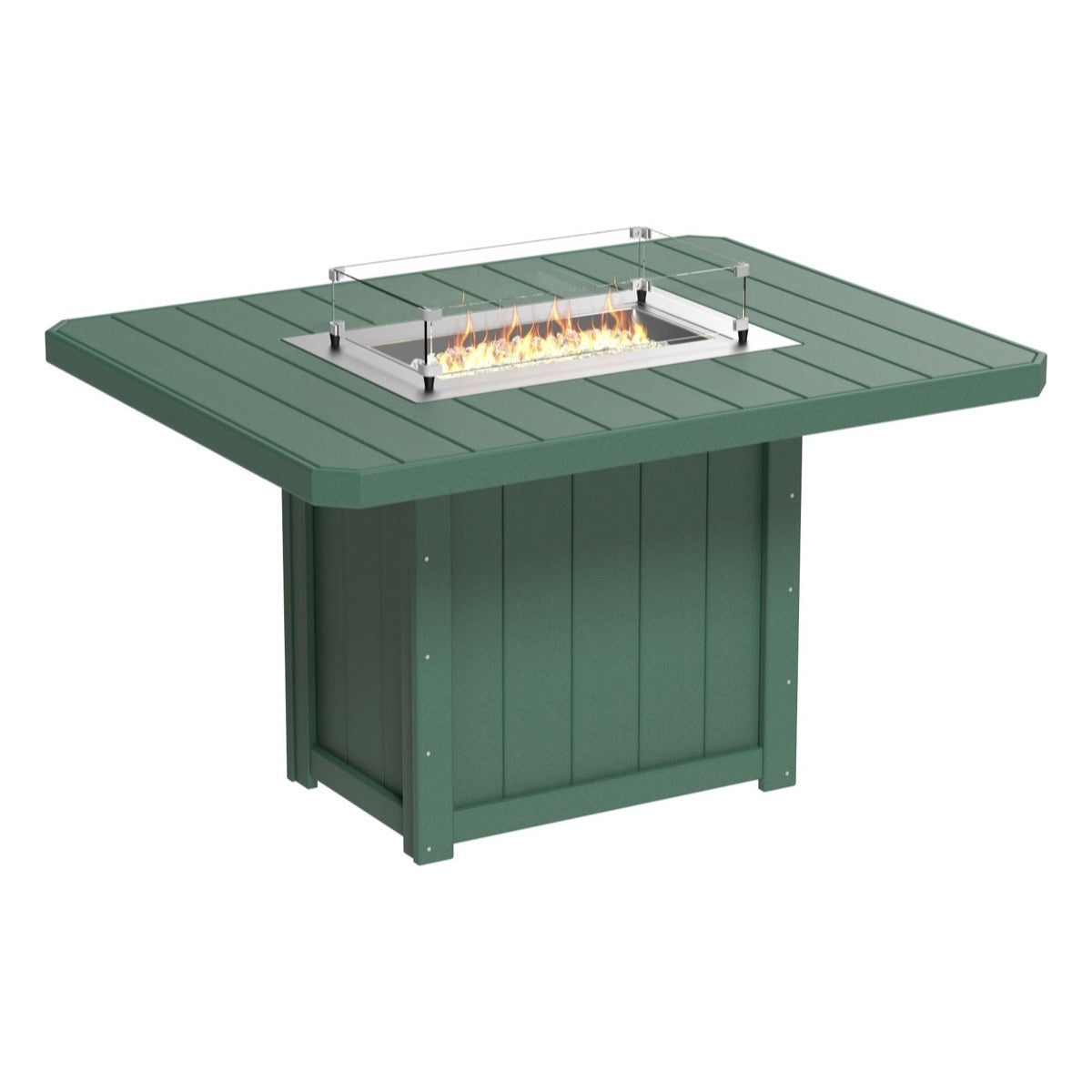 Lumin Fire Pit 62" Rectangular Table from LuxCraft