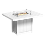 Lumin Fire Pit 62" Rectangular Table from LuxCraft