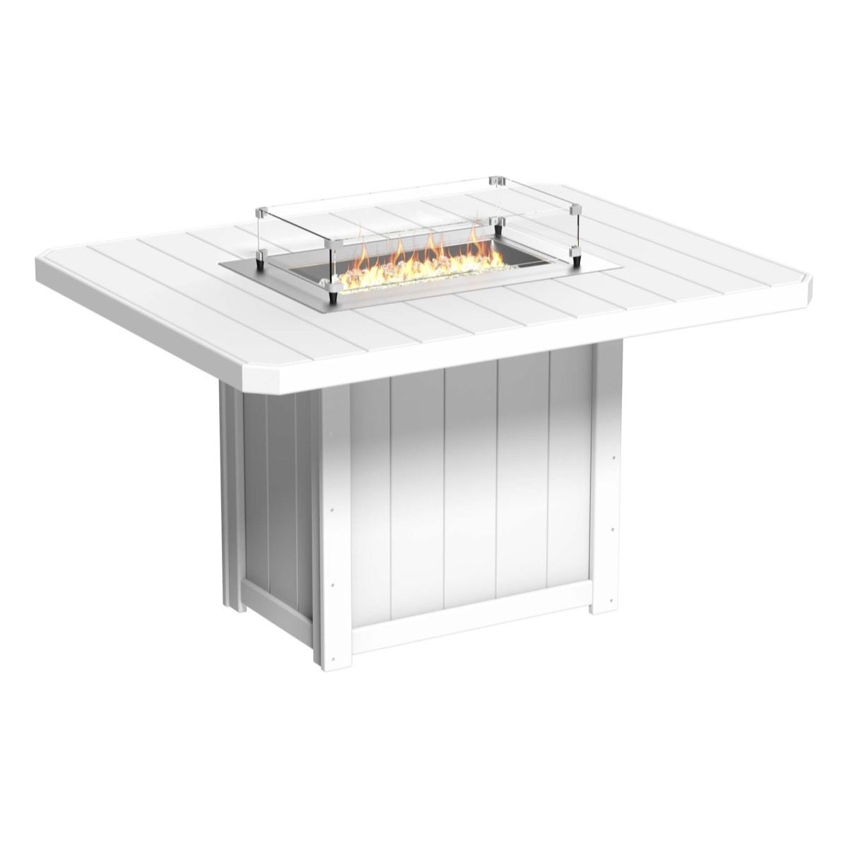 Lumin Fire Pit 62" Rectangular Table from LuxCraft