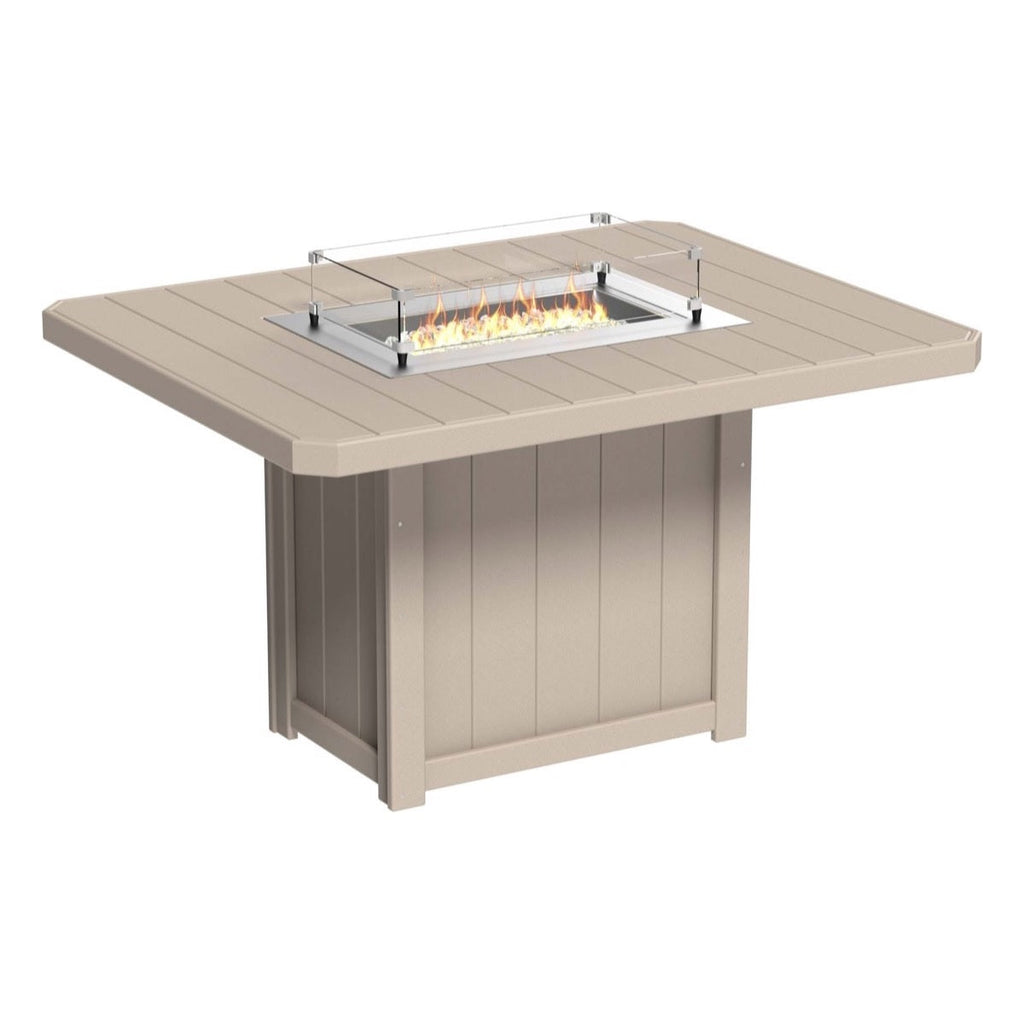 Lumin Fire Pit 62" Rectangular Table from LuxCraft