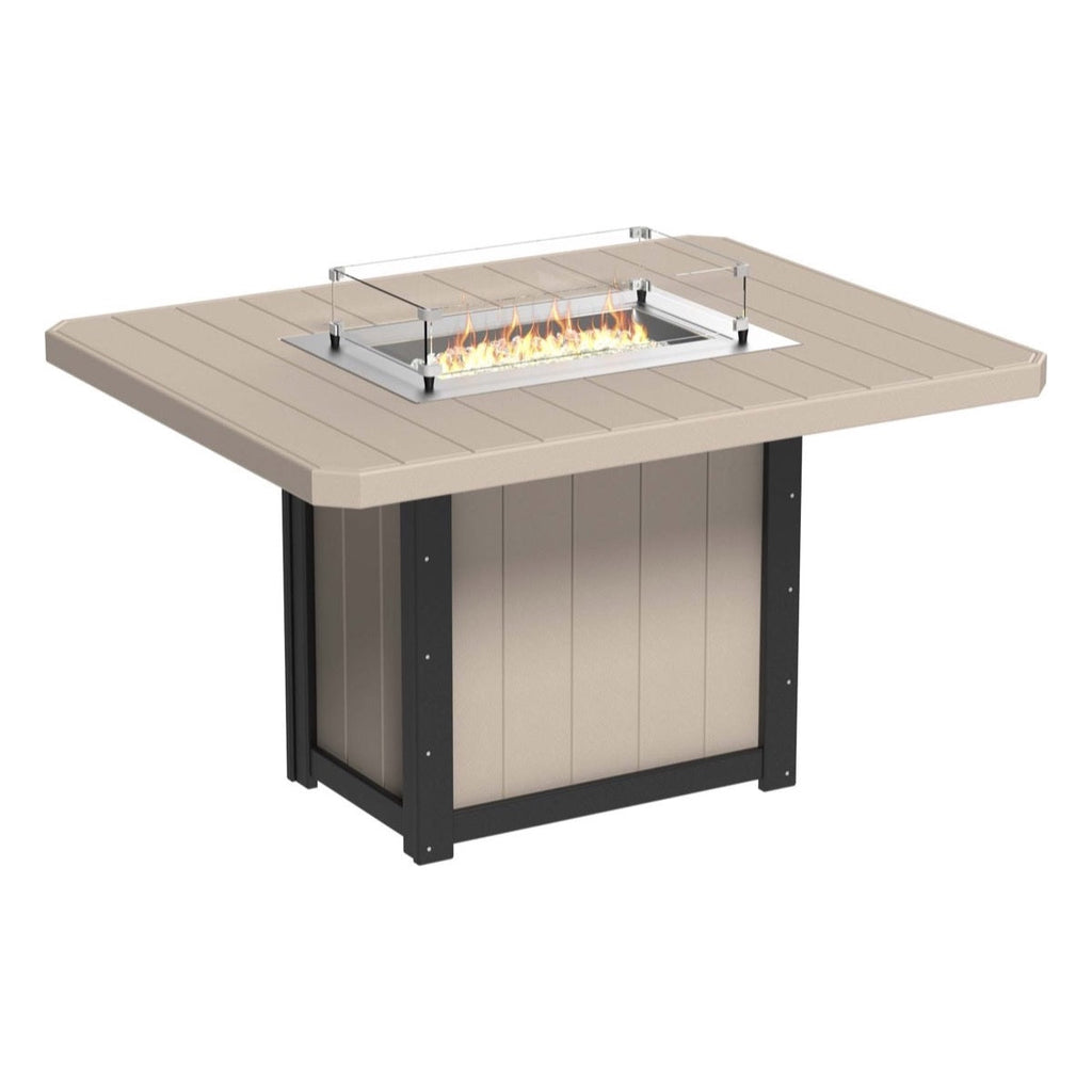 Lumin Fire Pit 62" Rectangular Table from LuxCraft