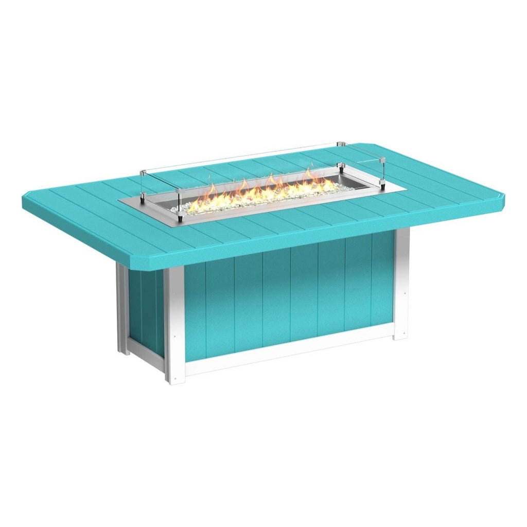 Lumin Fire Pit 79" Rectangular Table from LuxCraft