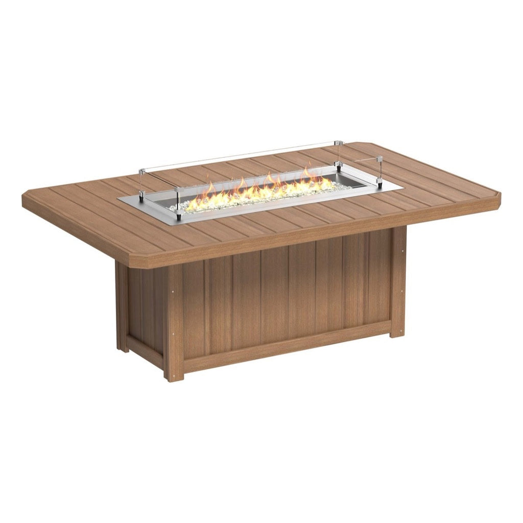 Lumin Fire Pit 79" Rectangular Table from LuxCraft