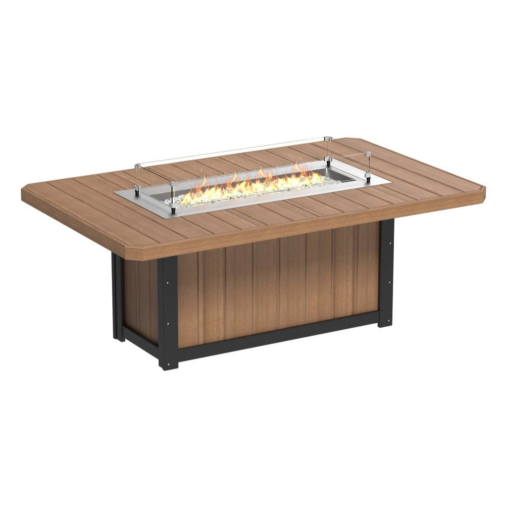 Lumin Fire Pit 79" Rectangular Table from LuxCraft