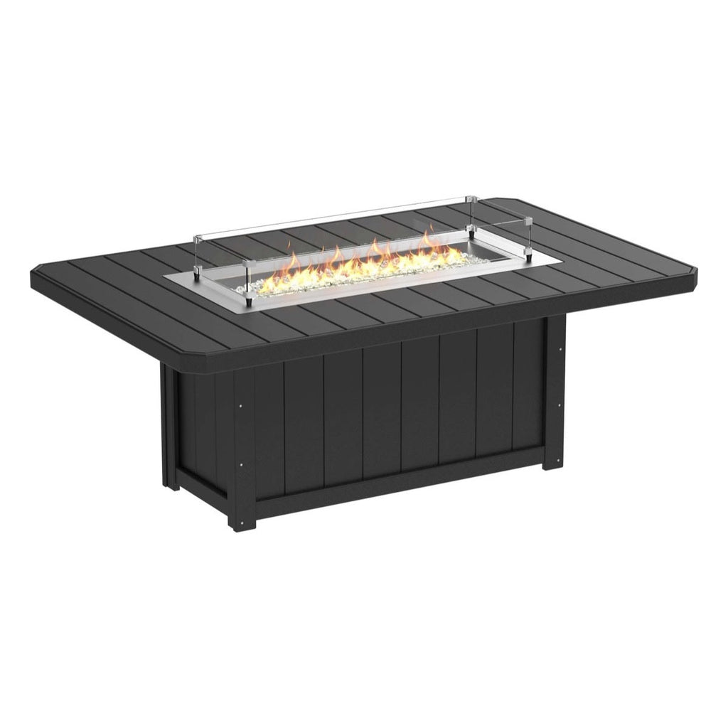 Lumin Fire Pit 79" Rectangular Table from LuxCraft