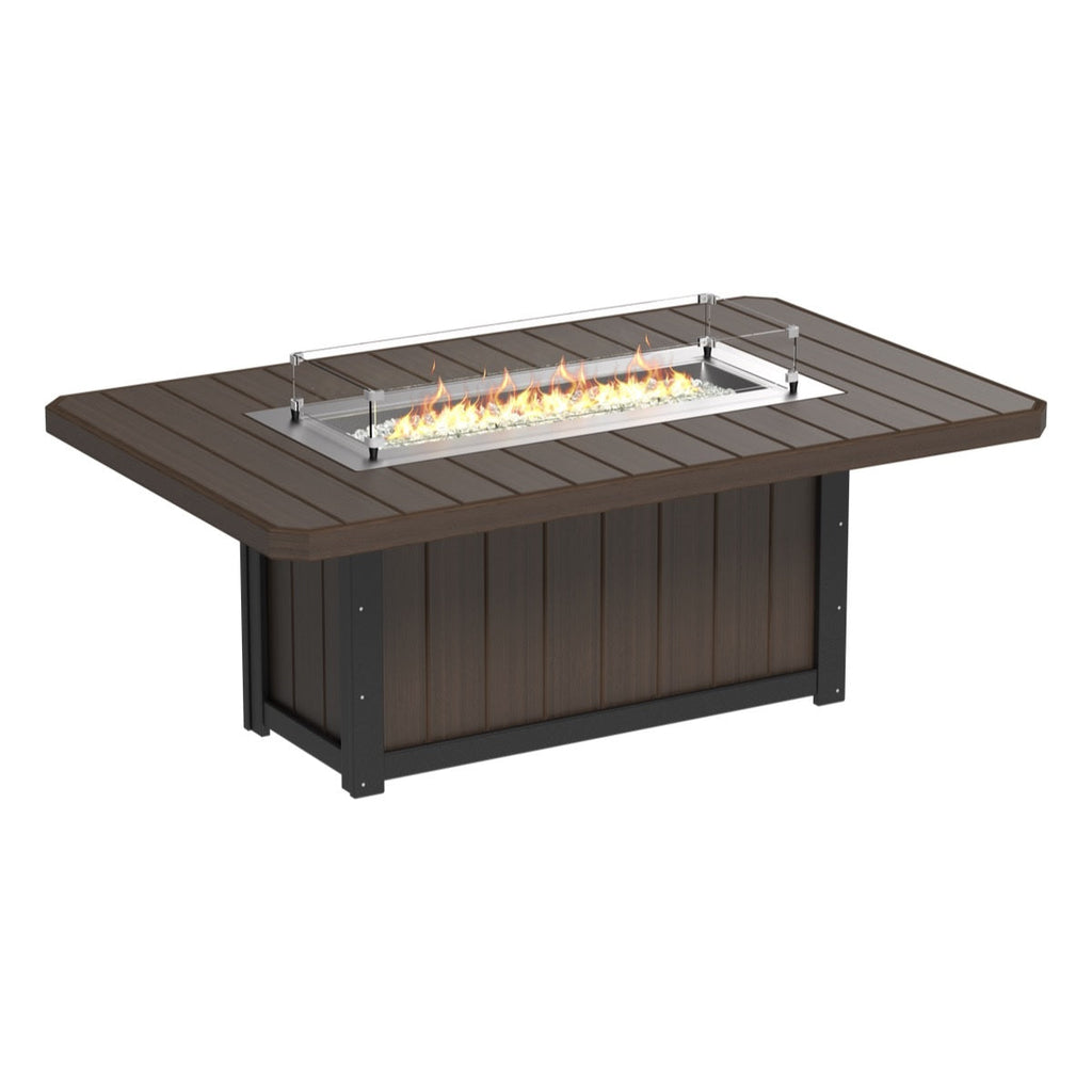 Lumin Fire Pit 79" Rectangular Table from LuxCraft