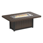 Lumin Fire Pit 79" Rectangular Table from LuxCraft