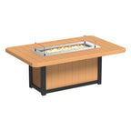 Lumin Fire Pit 79" Rectangular Table from LuxCraft